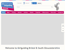 Tablet Screenshot of girlguidingbsg.org.uk